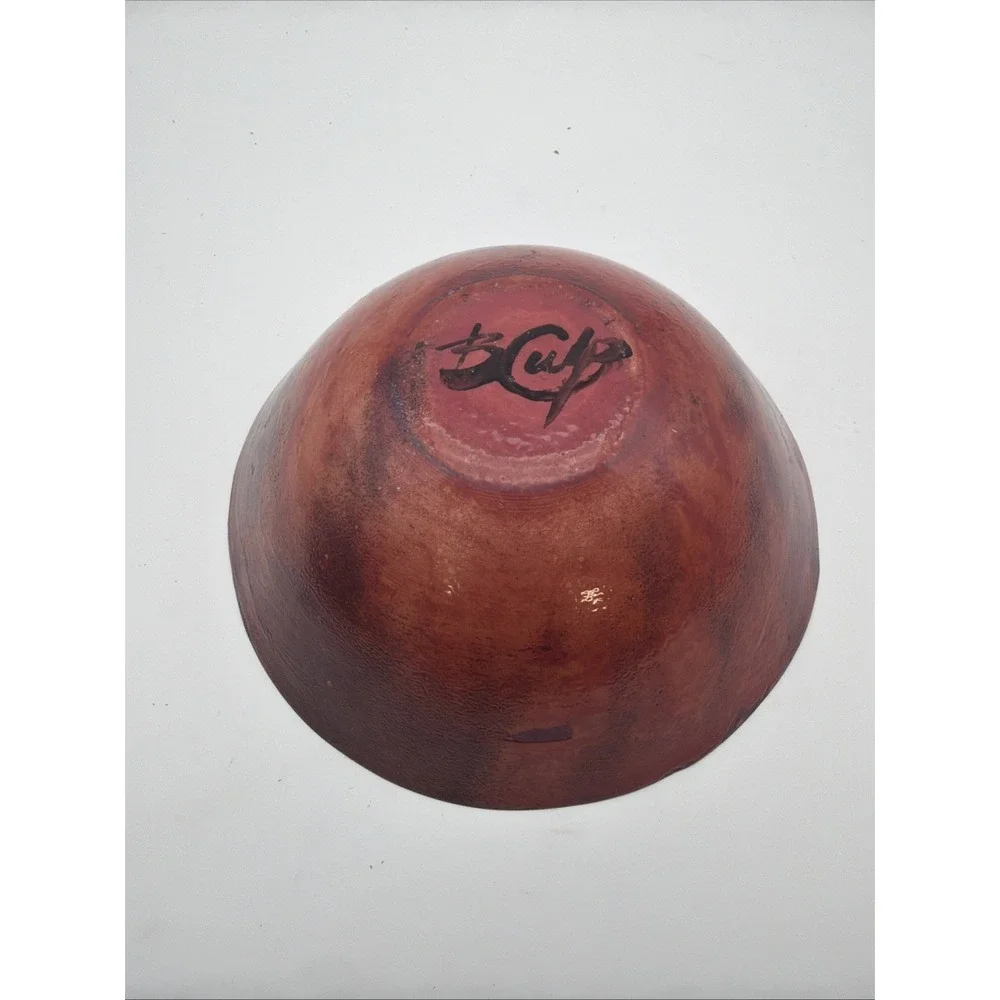 Barbara Culp,  Enamel on  copper  bowl.